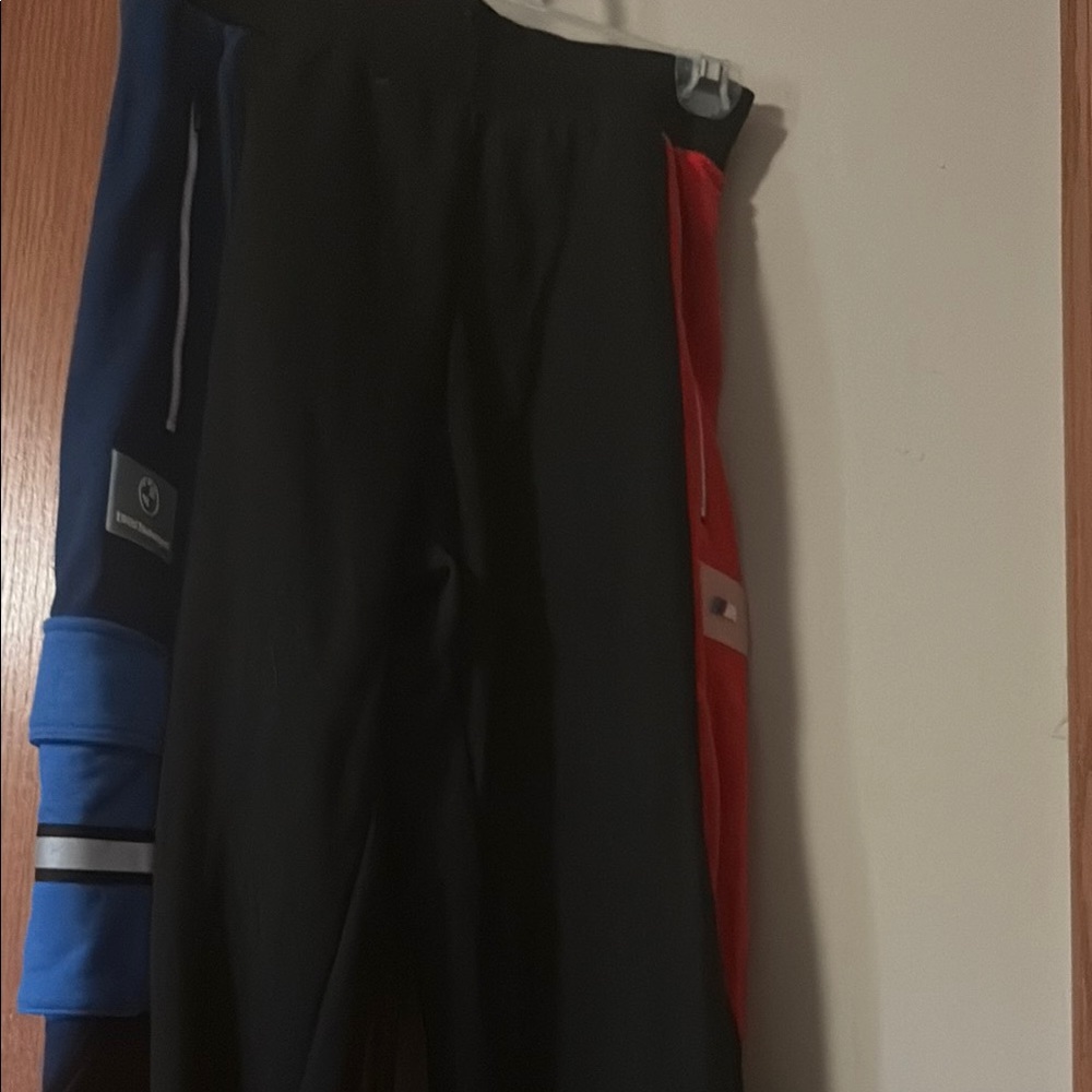 BMW Black and Blue Sweatpants for Active Comfort